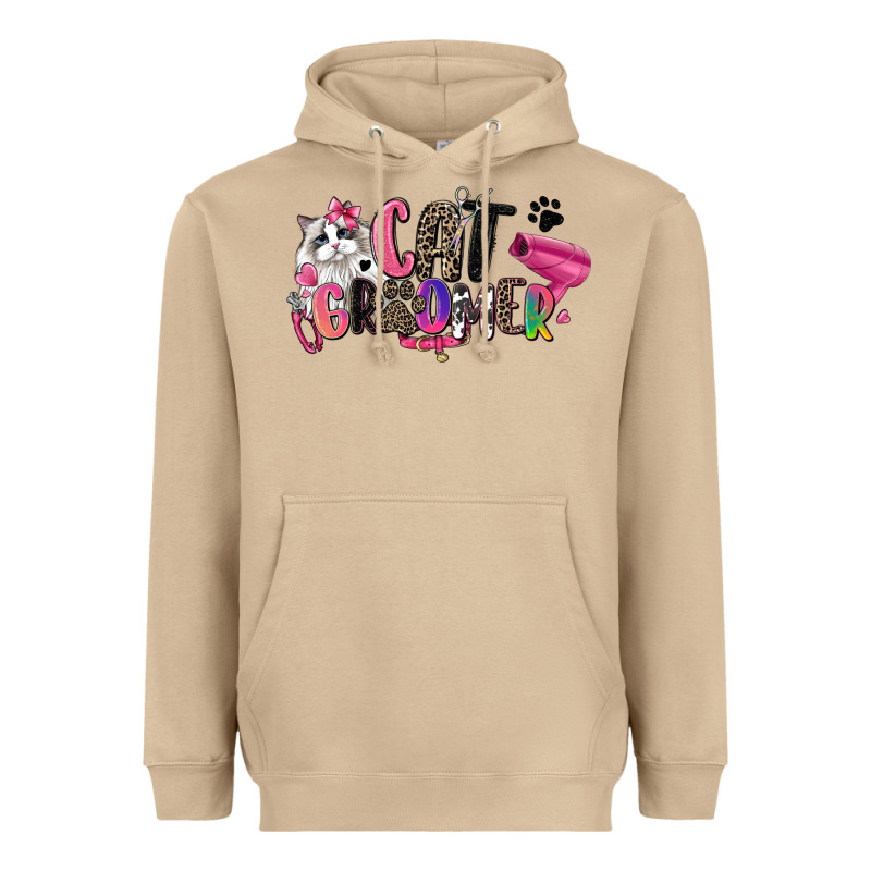 Cat Groomer Heavyweight Hoodie by Zillion Design Studio | Teevron