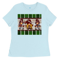Baby Blue football gnomes Ladies Tee - BarkalooDesign