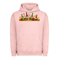 Pigment Salmon beer bottles for christmas Urban Hoodie - AdoDesignShop
