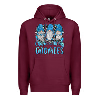 Burgundy chillin' with my gnomies Premium Hoodie - JahusDesignShop