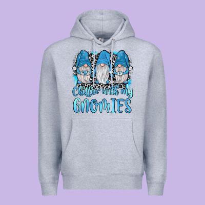 Chillin' With My Gnomies Premium Hoodie Designed By Jahusdesignshop