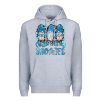 Heather Grey chillin' with my gnomies Premium Hoodie - JahusDesignShop