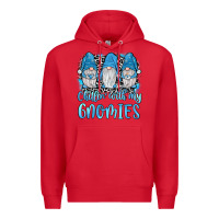 Red chillin' with my gnomies Premium Hoodie - JahusDesignShop