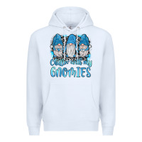 White chillin' with my gnomies Premium Hoodie - JahusDesignShop
