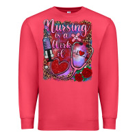 Cardinal nursing is a work of heart Premium Sweatshirt - RanaPortraitStore
