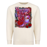 Sandshell nursing is a work of heart Premium Sweatshirt - RanaPortraitStore