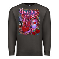 Smoke nursing is a work of heart Premium Sweatshirt - RanaPortraitStore