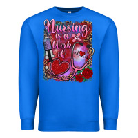 True Royal nursing is a work of heart Premium Sweatshirt - RanaPortraitStore