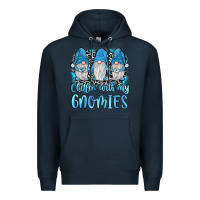 Navy chillin' with my gnomies Premium Hoodie - JahusDesignShop