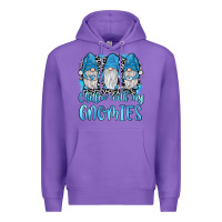 Purple chillin' with my gnomies Premium Hoodie - JahusDesignShop