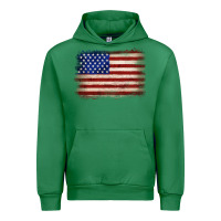 Emerald American flag Urban Hoodie - JahusDesignShop
