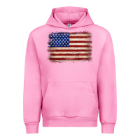 Fuchsia Pink American flag Urban Hoodie - JahusDesignShop
