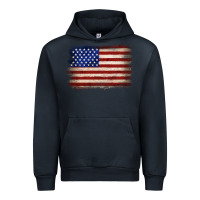 Navy American flag Urban Hoodie - JahusDesignShop