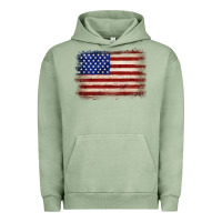 Pigment Oil Green American flag Urban Hoodie - JahusDesignShop
