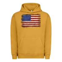 Pigment Peanut Butter American flag Urban Hoodie - JahusDesignShop