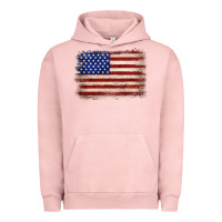 Pigment Salmon American flag Urban Hoodie - JahusDesignShop