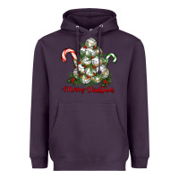 Merry Christmas Volleyball Heavyweight Hoodie | Teevron