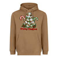 Toasted Coconut Merry Christmas Volleyball Heavyweight Hoodie - RanaPortraitStore