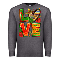 Charcoal Heather love mexico Premium Sweatshirt - Zillion Design Studio