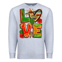 Heather Grey love mexico Premium Sweatshirt - Zillion Design Studio