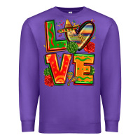 Purple love mexico Premium Sweatshirt - Zillion Design Studio
