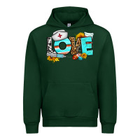 Forest Green love nurse western Urban Hoodie - BundleAndBundleShop