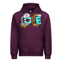 Mauve Wine love nurse western Urban Hoodie - BundleAndBundleShop