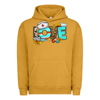Pigment Peanut Butter love nurse western Urban Hoodie - BundleAndBundleShop