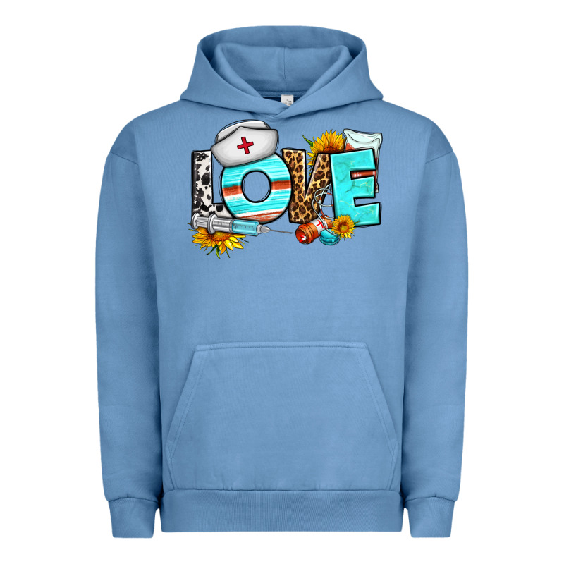 Love Nurse Western Urban Hoodie by BundleAndBundleShop | Teevron
