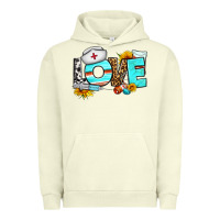 Pigment Pistachio love nurse western Urban Hoodie - BundleAndBundleShop