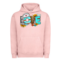 Pigment Salmon love nurse western Urban Hoodie - BundleAndBundleShop