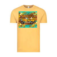 Vintage Mustard western bee gnomes truck honeycomb  leopard turquoise wooden serape Vintage Tee - Artiststas