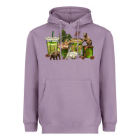 Lavender bear coffee cups Heavyweight Hoodie - texasbilliewilder