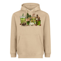 Mushroom bear coffee cups Heavyweight Hoodie - texasbilliewilder