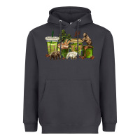 Smoke bear coffee cups Heavyweight Hoodie - texasbilliewilder