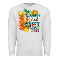 Oatmeal Heather sunshine and sweet tea Premium Sweatshirt - texasbilliewilder