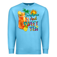 Ocean Blue sunshine and sweet tea Premium Sweatshirt - texasbilliewilder