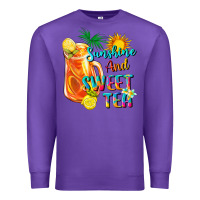 Purple sunshine and sweet tea Premium Sweatshirt - texasbilliewilder