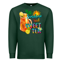Sports Green sunshine and sweet tea Premium Sweatshirt - texasbilliewilder