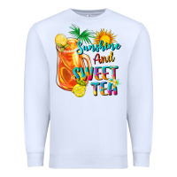 White sunshine and sweet tea Premium Sweatshirt - texasbilliewilder