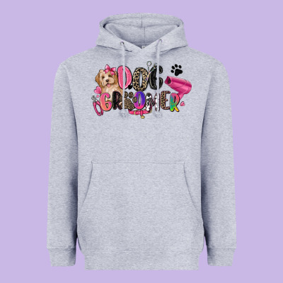 Dog Groomer Heavyweight Hoodie Designed By Zillion Design Studio