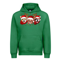 Emerald christmas dogs corgi chihuahua frenchie Urban Hoodie - Jasminsmagicworld