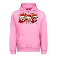 Fuchsia Pink christmas dogs corgi chihuahua frenchie Urban Hoodie - Jasminsmagicworld