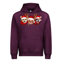 Mauve Wine christmas dogs corgi chihuahua frenchie Urban Hoodie - Jasminsmagicworld