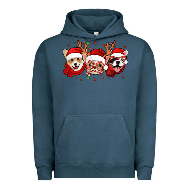 Christmas Dogs Corgi Chihuahua Frenchie Urban Hoodie by Jasminsmagicworld | Teevron