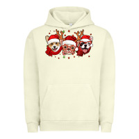 Pigment Pistachio christmas dogs corgi chihuahua frenchie Urban Hoodie - Jasminsmagicworld