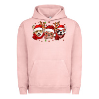 Pigment Salmon christmas dogs corgi chihuahua frenchie Urban Hoodie - Jasminsmagicworld