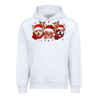 White christmas dogs corgi chihuahua frenchie Urban Hoodie - Jasminsmagicworld