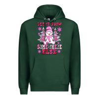 Sports Green let it snow somewhere else Premium Hoodie - AdoDesignShop