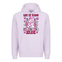 Lilac let it snow somewhere else Premium Hoodie - AdoDesignShop